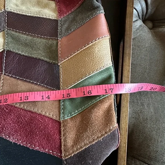 Lucky Brand Chevron Patchwork Leather Bag - Picture 6 of 7